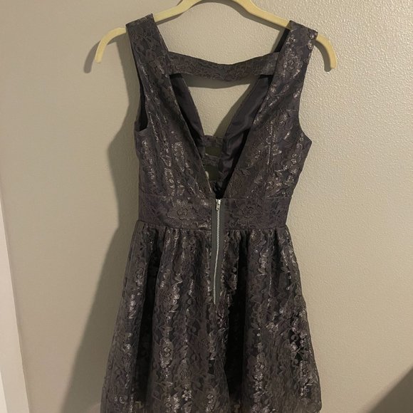 XS Grey Lace Dress - Picture 2 of 2